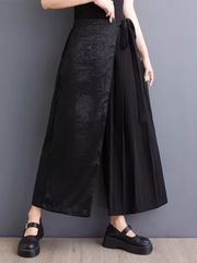 新品☆ MACHATT マチャット メモリーキュロットパンツ ブラック 黒