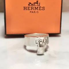 【美品】Hermès　エルメス　ケリーリング　49　シルバー925 リング 非常に高い品質