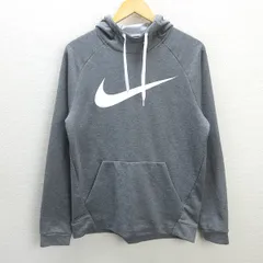 R■NIKE/ナイキ　プルオーバーパーカー フーディ DRY-FIT ■灰 【L】MENS/74【中古】