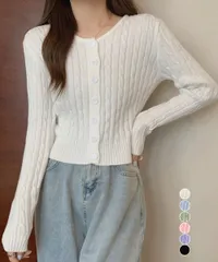 ニットカーディガン レディース アウター_4