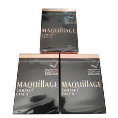 【3個セット】マキアージュ コンパクトケース S やわらかフィットスポンジ付き