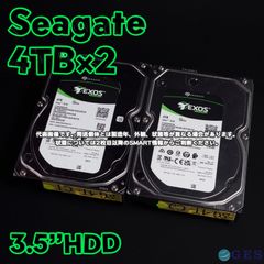 【2台セット】Seagate 3.5インチHDD 4TB ST4000NM024B 動作中古品【SG4T-C1/C2】