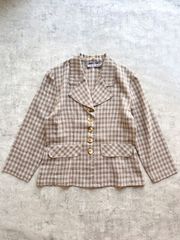 80's "SMART PARTS NEW YORK" check jacket made in U.S.A.
