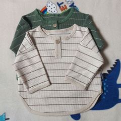 二枚セット、トップス　Tシャツ　子供服　ベビー服　ボーダー　サイズ９０　２枚セット