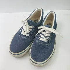 ◇ VANS ヴァンズ V95CLA エラ スニーカー サイズ23.0 ブルー ホワイト レディース E  【1405140049619】のサムネイル