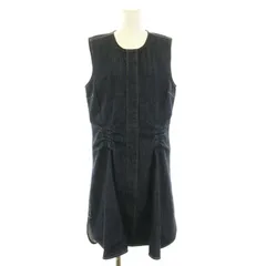カルヴェン CARVEN デニムワンピース ミニ ノースリーブ 38 S インディゴブルー /DK ■GY30 ■PNのサムネイル