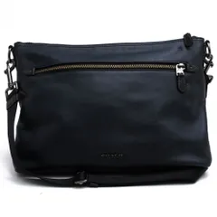 COACH ショルダーバッグ　グラハム　ワッペン　斜め掛け　レザー　ネイビー コーチ COACH ショルダーバッグ ハンドバッグ ネイビー レザー