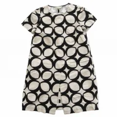 S Max Mara エスマックスマーラ 総柄 ワンピース 半袖 ライトベージュ ひざ丈 サイズM レディース 【中古】