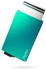 ティファニーブルー（マネークリップ無し） [zepirion] キャッシュレスに最適化 クレジットカードケース スキミング防止 磁気防止 スライド式 スリム 薄型 アルミニウム メンズ レディース ティファニーブルー(クリップ無し)