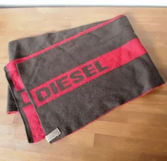 【新品】DIESEL ディーゼル／プロダクトタグモチーフ ニットマフラー 新品】DIESEL ディーゼル／プロダクトタグモチーフ ニットマフラー