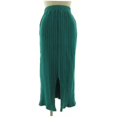 センスオブプレイス バイ アーバンリサーチ Sense of Place by Urban Research スカート ロング タイト ストレッチ リブ グリーン系 エメラルドグリーン系 F