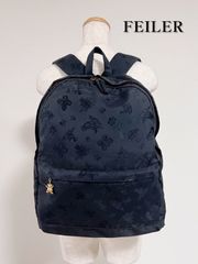 極美品 FEILER パラディスジャカード 2WAYリュック 黒 - メルカリ