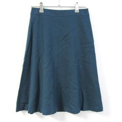 ジェイプレス フレアスカート ウール/カシミヤ ボトムス レディース 7サイズ グリーン系 J.PRESS