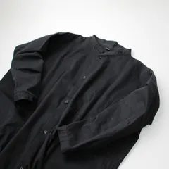 近年 Y's Yohji Yamamoto ワイズ ヨウジヤマモト YW-D81-002 BORN PRODUCT スタンドカラー ロングシャツ 1/ブラック【2400013219914】のサムネイル