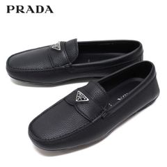 25SSモデル プラダ PRADA トライアングルプレート ドライビングシューズ【NERO】 2DD177 ATG F0002/【2025SS】m-shoes