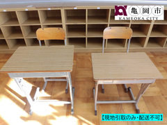 【現地引取りのみ】児童用　小学校　中学校　机　いす　セット　J　（６台）