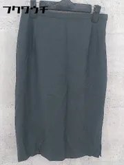 ◇ Paul Stuart ポール スチュアート サイドジップ 膝下丈 タイト スカート サイズ9 ダークグレー系 レディース 【中古】 【1002800501205】のサムネイル