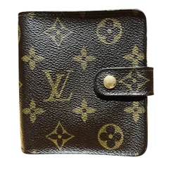 ルイヴィトン　Louis Vuitton　モノグラム　コンパクトジップ　M61667　2つ折り財布　ユニセックス
