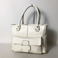 マイケルコース トートバッグ 肩掛け レザー ホワイト ゴールド金具 A4