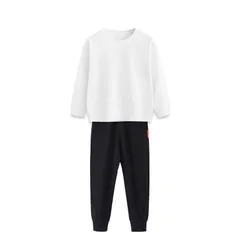 2点セット トレーナー1枚 と 黒色ズボン1枚 体育 体操服 子供 スウェット 100 110 120 130 140 150