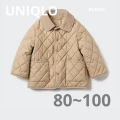 【新品】UNIQLO パフテックキルトジャケット　ジャンバー　コート　アウター　ベージュ　卒園式　入学式　七五三　結婚式　フォーマル　お宮参り　オケージョンフード無し