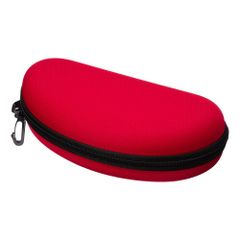 ☆ 레드 ☆ 지퍼 식 후크 부착 대형 안경 케이스 안경 케이스 지퍼 식 큰 안경 케이스 안경 케이스 안경 넣어 안경 넣어 안경 넣어 선글라스 케이스 안경 안경 케이스 후크 포함 큰 대형 패스너 수납 안경 소품