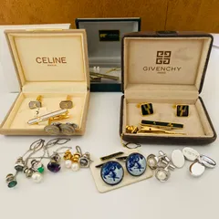 ネクタイピン　カフリンクス　タイタック　まとめ売り　セリーヌ　ダンヒル　ジバンシー