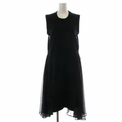 ノワールケイニノミヤ  kei ninomiya 17SS AD2016  ワンピース ドレス ロング ノースリーブ チュール 切替 アシメ 3S-T001 S 黒 ブラック /DKのサムネイル