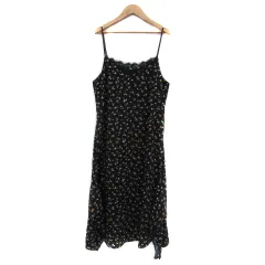 ロペピクニック ROPE Picnic キャミソールワンピース ロング丈 花柄 38 M マルチカラー 紺 ネイビー /YS15