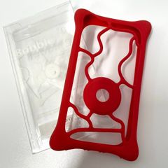 【ＧＷセール】L0044 【新品】Bone collection Smartphone case スマートフォンケース 4.5-5.2インチ BubbleTie Sサイズ 赤 レッド red