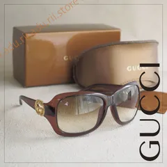 美品☆ グッチ GUCCI GG サングラス ロゴ ブラウン GG3044 FS