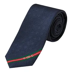 新品 グッチ GUCCI ネクタイ ダブルG ＆ホースビット ミッドナイトブルー