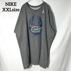 【NIKE】ナイキ ジョーダン フロリダ大学　カレッジ　NCAA フロリダ･ゲイターズ　Gators バスケットボール　ワニ　マスコットキャラクター　プリントロゴ　オーバーサイズ　半袖Tシャツ　チャコールグレー　XXL US古着