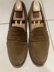 【シューツリー付属】Alden 62437F ペニー ローファー　スエード ALDEN(オールデン) UNLINED PENNY LOAFER SUEDE - SNUFF