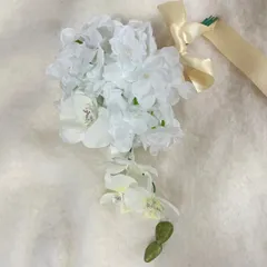 アーティフィシャルフラワーホワイトブーケ💐ウェルカムスペースにも