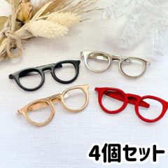 赤メガネモチーフのオシャレなネクタイピン 赤ぶちメガネ SWANK タイピン ネクタイピン - カフスボタン