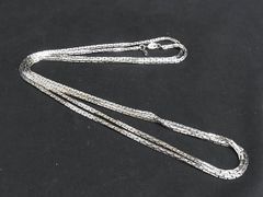 新品✠シルバー925ベネチアンチェーン ネックレス 刻印 約1.2mm45cm 