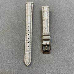 婦人用　腕時計ベルト 　アイボリー色　約12mm 時計ベルト（合皮）