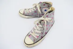 CONVERSE★ALL STAR SHINYDOT HI【24.5/グレー×ピンク】レディース/キャンバス/ラメ箔/ドット/ハイカット◆D-204