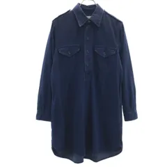 POLO RALPH LAUREN ポロラルフローレン 長袖 ダンガリー シャツワンピース XS インディゴ レディース 古着