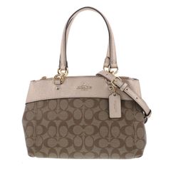 【中古】 COACH （コーチ） ｼｸﾞﾈﾁｬｰﾄｰﾄﾊﾞｯｸ バッグ トートバッグ Signature Beige ベージュ 2WAY leather レザー PVC F39521 used:A