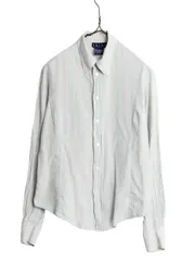 【お得なクーポン配布中!】 90s ラルフローレン ストライプ 3点留め ボタンダウン 長袖 シャツ レディース S 程 古着 90年代 オールド ポロ ポニーなし コットン 薄手