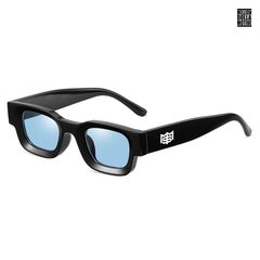 MILLION DOLLA MOTIVE PRESSURE SUNGLASS【BLACK×BLUE】 (サングラス ブラック 黒 ブルー レンズ カラーレンズ黒縁 黒ブチ)