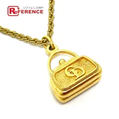 ディオール CDロゴ バッグモチーフ ヴィンテージ ネックレス GP ゴールド