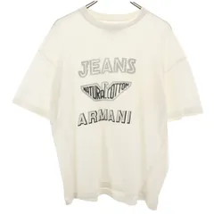 ARMANI JEANS アルマーニジーンズ 90s イタリア製 オールド 半袖 Tシャツ M ホワイト メンズ 古着