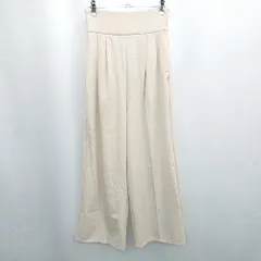 ◇ Θ◎ Louere ルエレ ハイウエスト ワイドパンツ サイズM ベージュ レディース E  【1505290043014】