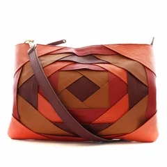 ヴィヴィアンタム VIVIENNE TAM ショルダーバッグ レザー オレンジ 赤 レッド 茶 ブラウン /AN34 ■OFのサムネイル