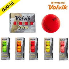 VOLVIK ボール VIVID スリーブ3個入 オレンジ  B-662