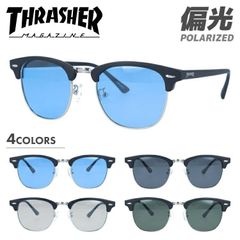 【訳あり】スラッシャー 偏光 サングラス カラーレンズ メンズ レディース UVカット THRASHER ブランド SPINEL 1031 50 ブロー