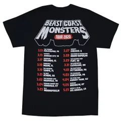 LIFE OF AGONY ライフオブアゴニー Beast Coast 2020 Date Tシャツ